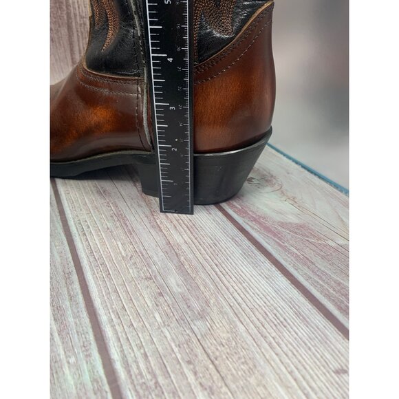 Durango Boot LM504 Men's Size 8D Black Brown Western Cowboy Boots - Picture 9 of 12